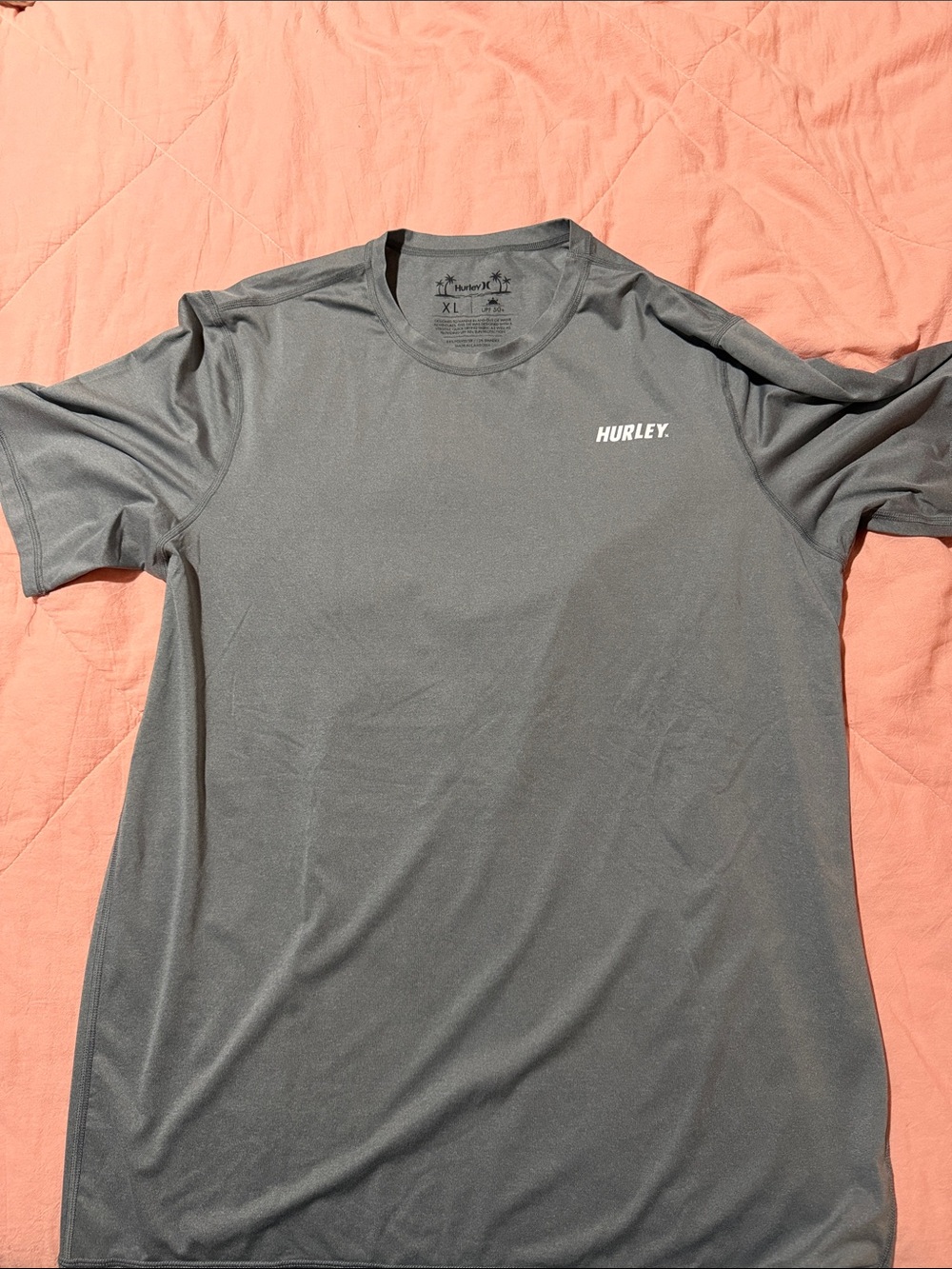 Hurley Gray Short Sleeve Performance Tee